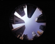 香港著名建筑仰视图片