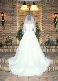 新娘背影图片