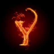 燃烧的Y字母图片