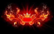 燃烧火焰花朵皇冠图片
