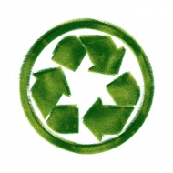 绿色可回收标志图片