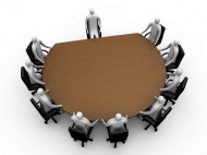 3D人物圆桌会议图片