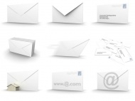 3D网络邮件信封图片