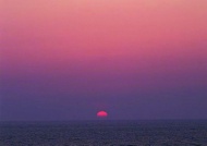 海上日落天空美景图片