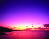 夕阳海景天空美景图片