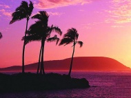 日出海岛天空美景图片