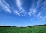 草原蓝天天空美景图片