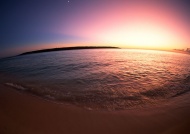 日落大海景观旅游风光摄影图片