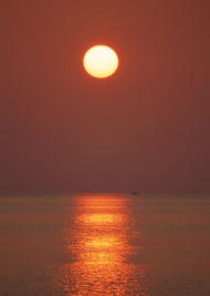 日落海景旅游风光摄影图片