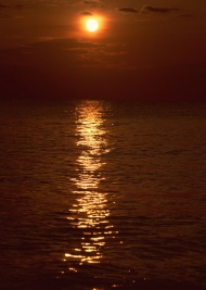 日落海景旅游风光摄影图片