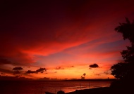 夕阳红景观旅游风光摄影图片
