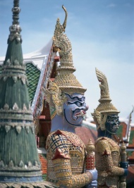 泰国石雕人像旅游风光摄影图片