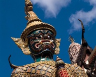 曼谷大皇宫雕像旅游风光摄影图片