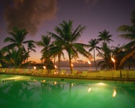 夏威夷海滩夜景大海风景风光图片