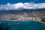 夏威夷滨海都市大海风景风光图片