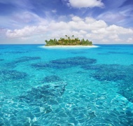大海孤岛大海风景风光图片
